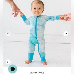 tidepool watercolor zippy - little Sleepies